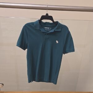 Abercrombie & Fitch Dark Teal Polo Shirt